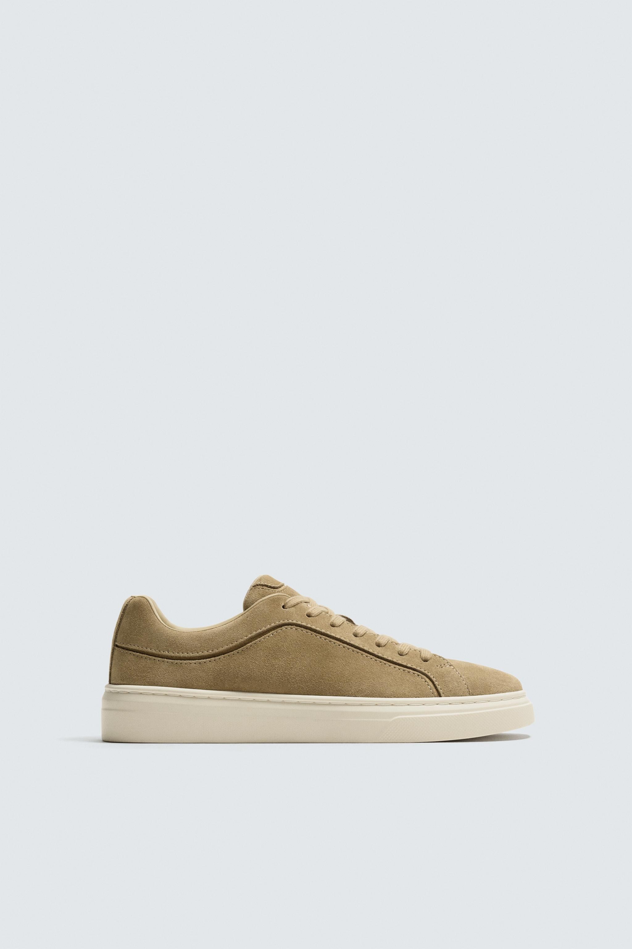 Camel Suede Court Sneaker (12-c)