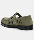 Olive Loafer with Lug Sole (17-f)