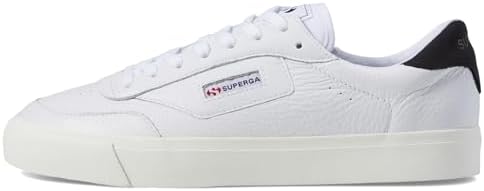 Superga White Leather Court Sneaker (36-c)