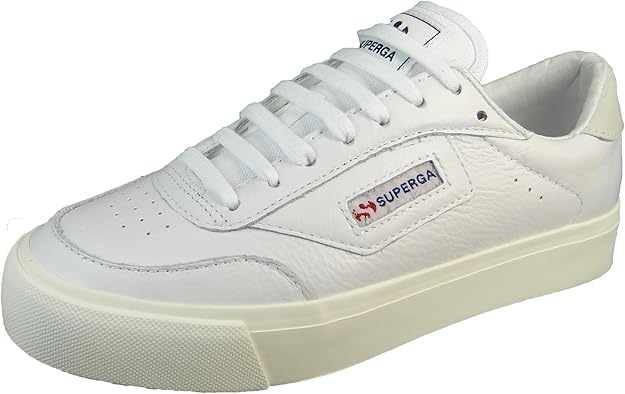 Superga All-White Leather Sneaker  (36-g)