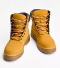 Brown Lace-Up Work Boots   (41)