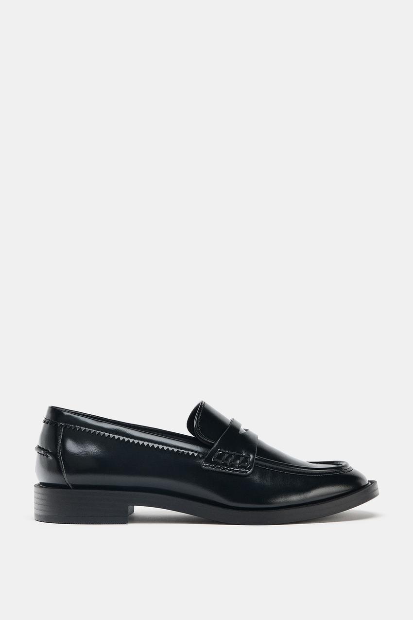 Zara Polished Leather Loafer