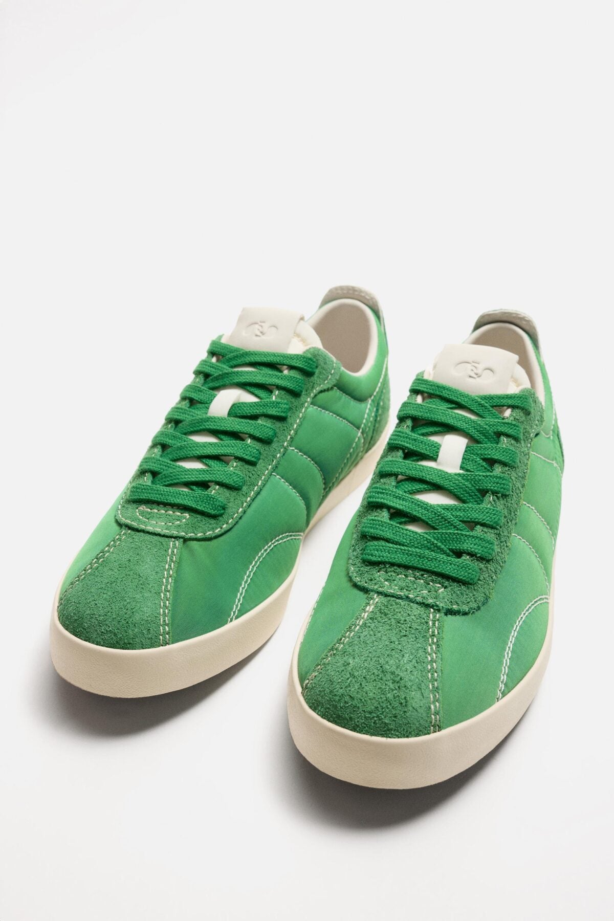 Green Suede Retro Court Sneaker