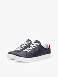 Tommy Hilfiger Navy Leather Court Sneaker  (79-B)