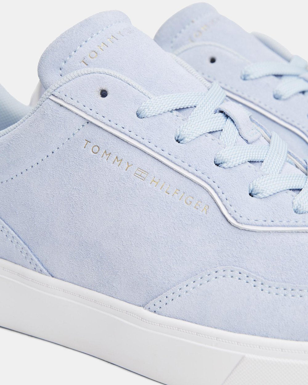 Tommy Hilfiger Powder Blue Suede Sneaker   (79-D)