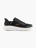 Skechers Black Mesh Lace-Up Runner